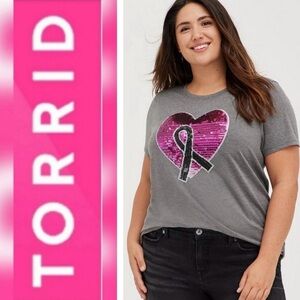#TorridStrong Classic Fit Gray T-Shirt